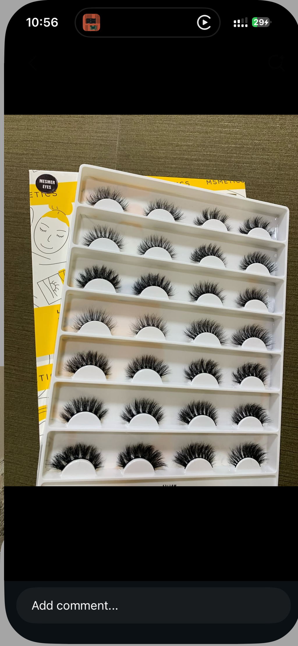 MsMetics bridal series lash tray