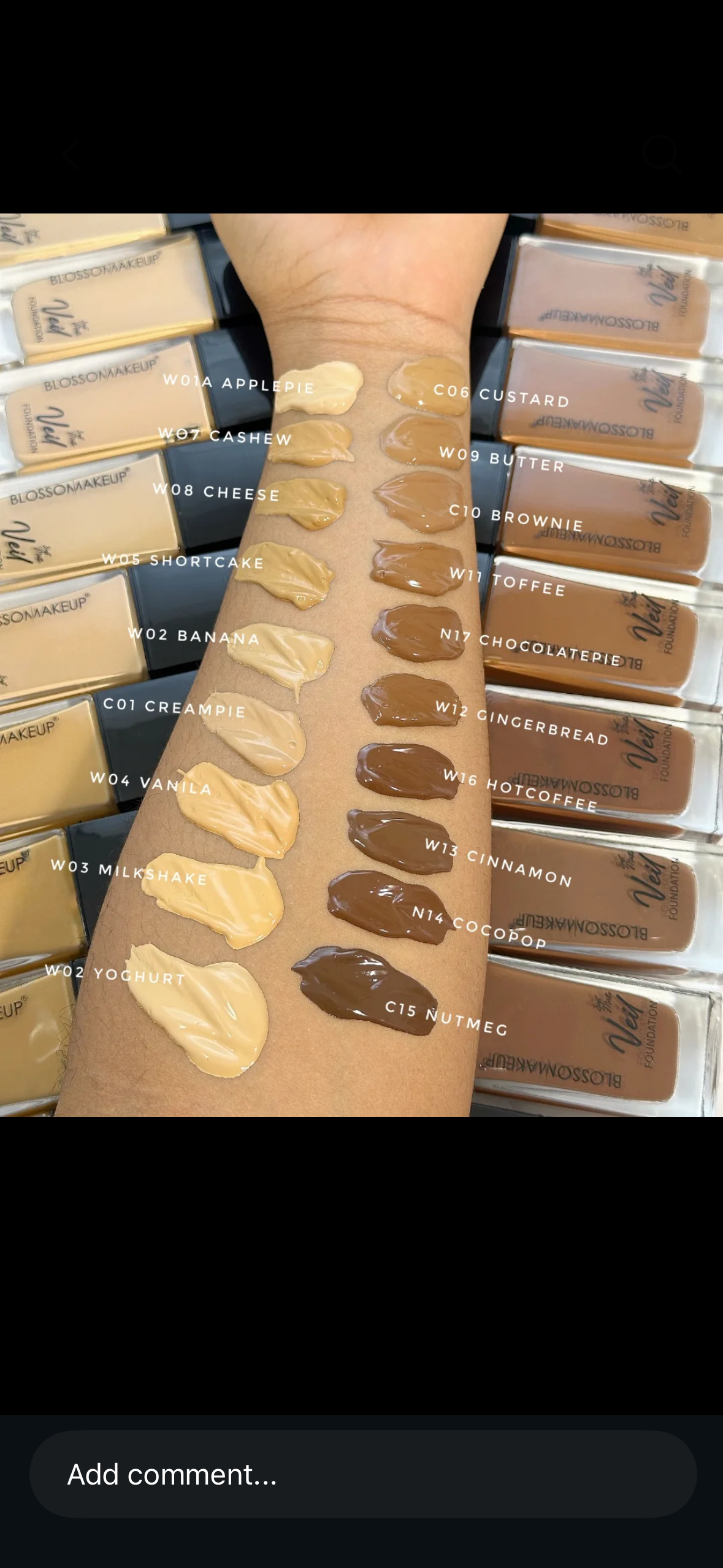 Blossom veil foundation