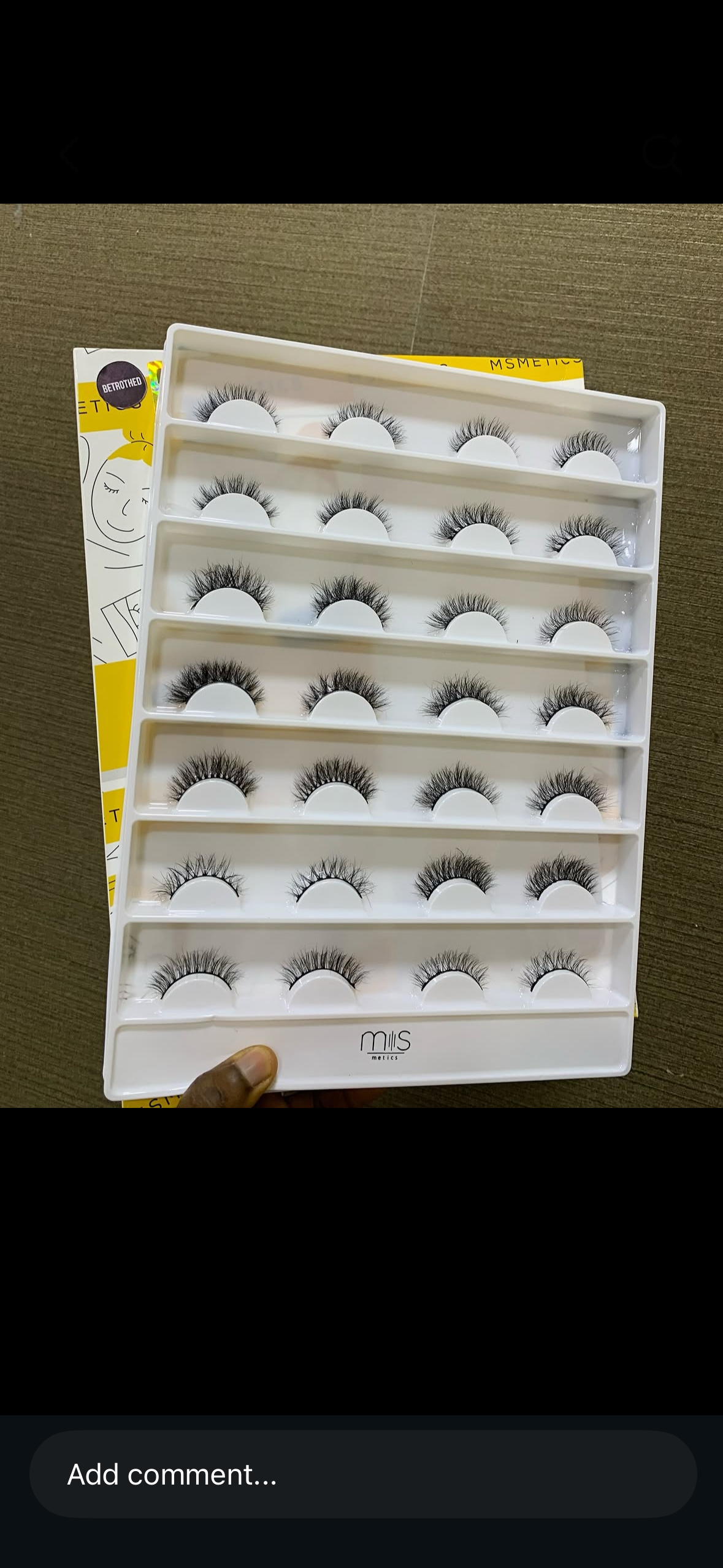 MsMetics bridal series lash tray