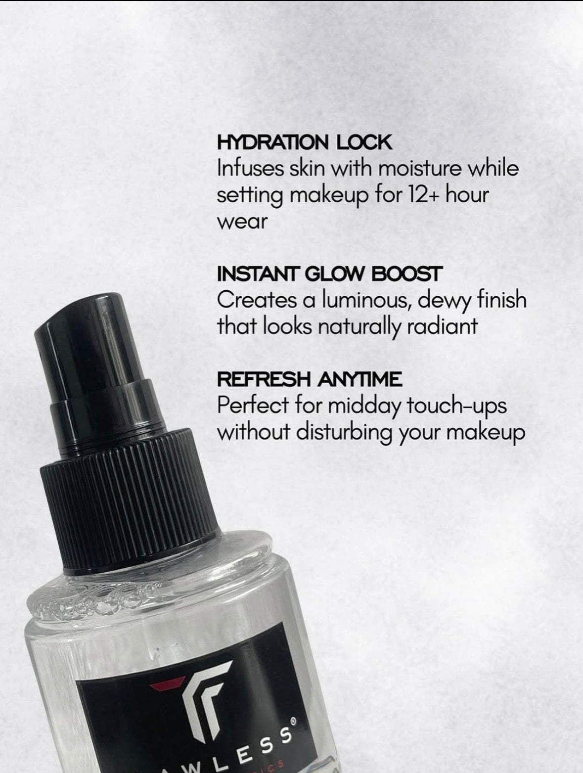 Flawless ivy setting spray