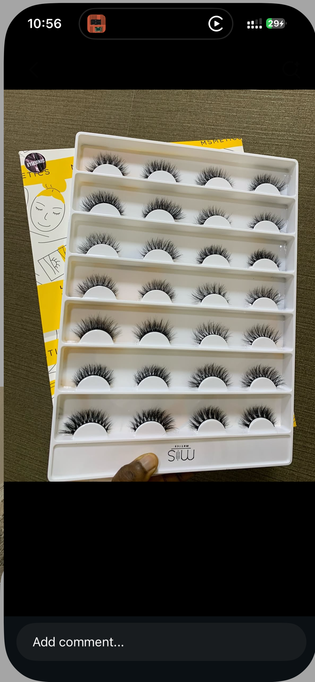 MsMetics bridal series lash tray