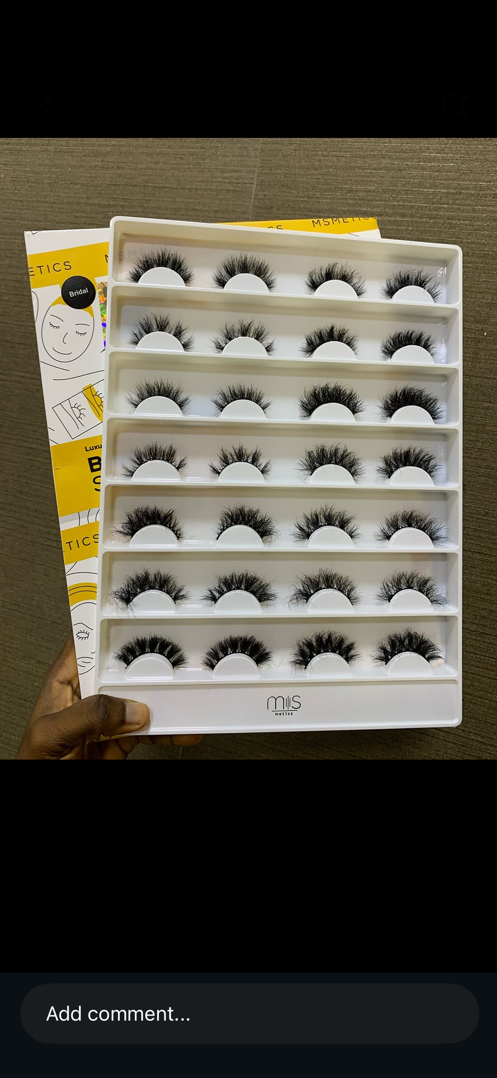 MsMetics bridal series lash tray