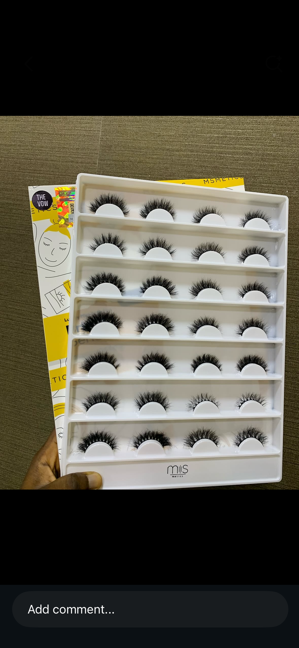 MsMetics bridal series lash tray