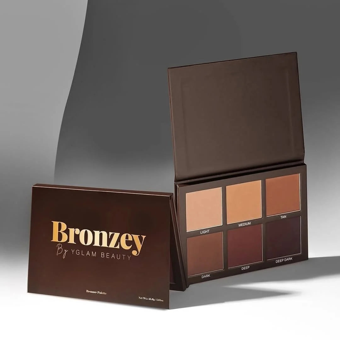 Bronzey By Yglam Beauty Bronzer/Contour Palette